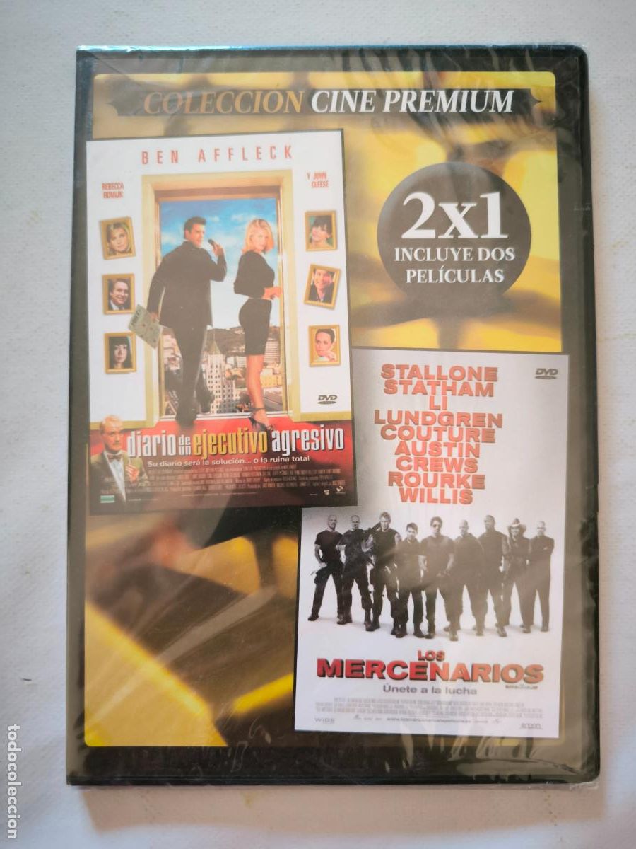 Cin&eacute;ma: DVD DIARIO DE UN EJECUTIVO AGRESIVO / LOS MERCENARIOS - CAJA SLIM - NUEVO, PRECINTADO (189)