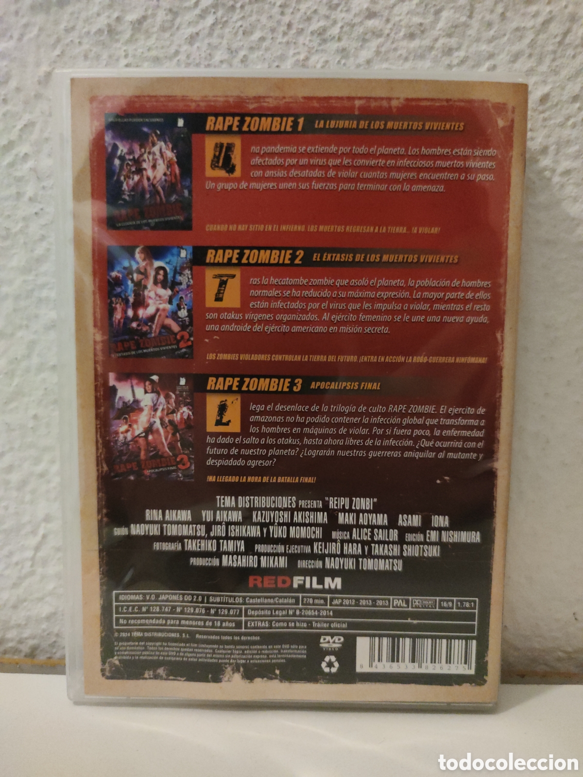 3 dvd - rape zombie - la trilogia de lust of th - Compra venta en  todocoleccion