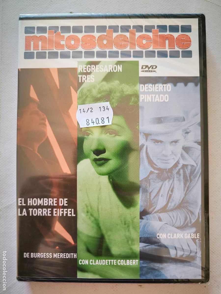 Cin&eacute;ma: DVD EL HOMBRE DE LA TORRE EIFFEL / REGRESARON TRES / DESIERTO PINTADO - NUEVO, PRECINTADO (268)