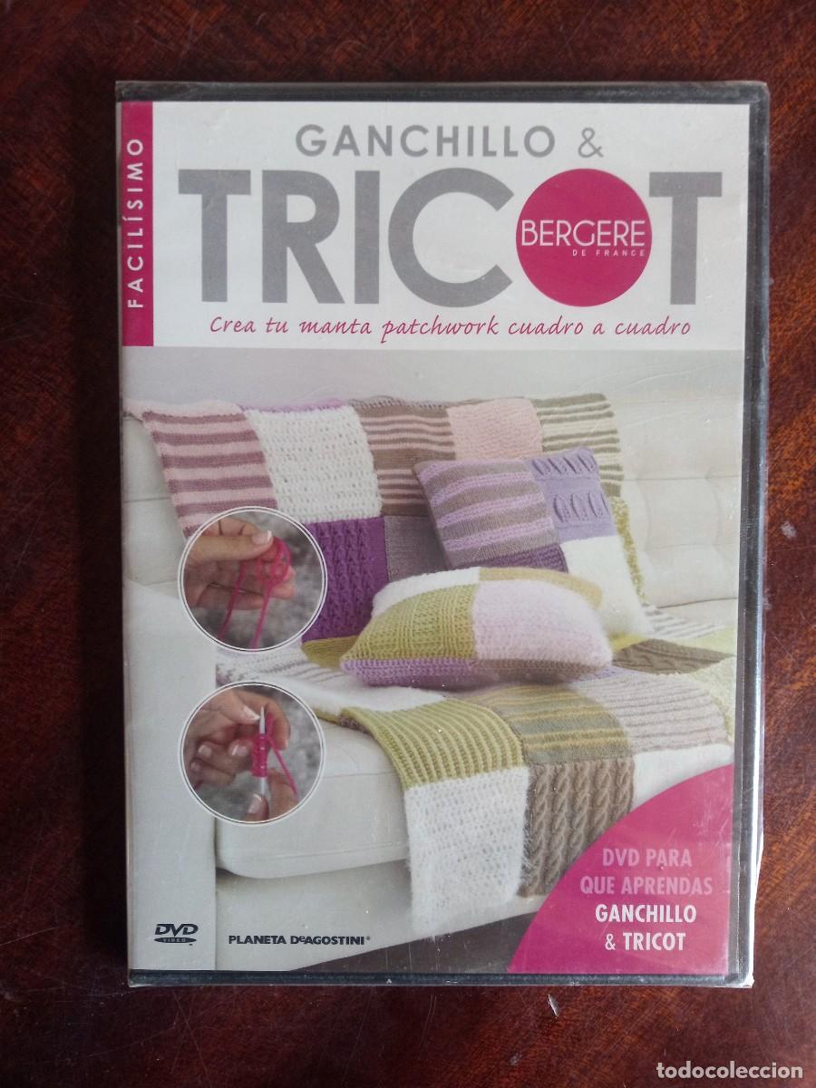 Cine: Ganchillo & tricot. Facil&iacute;simo. DVD para aprender. Patchwork. Precintado - Foto 1