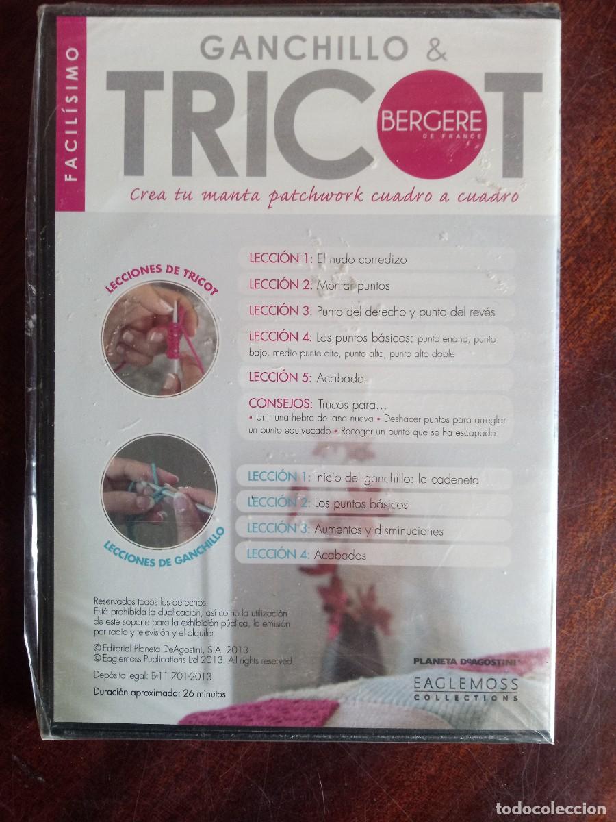 Cine: Ganchillo & tricot. Facil&iacute;simo. DVD para aprender. Patchwork. Precintado - Foto 2