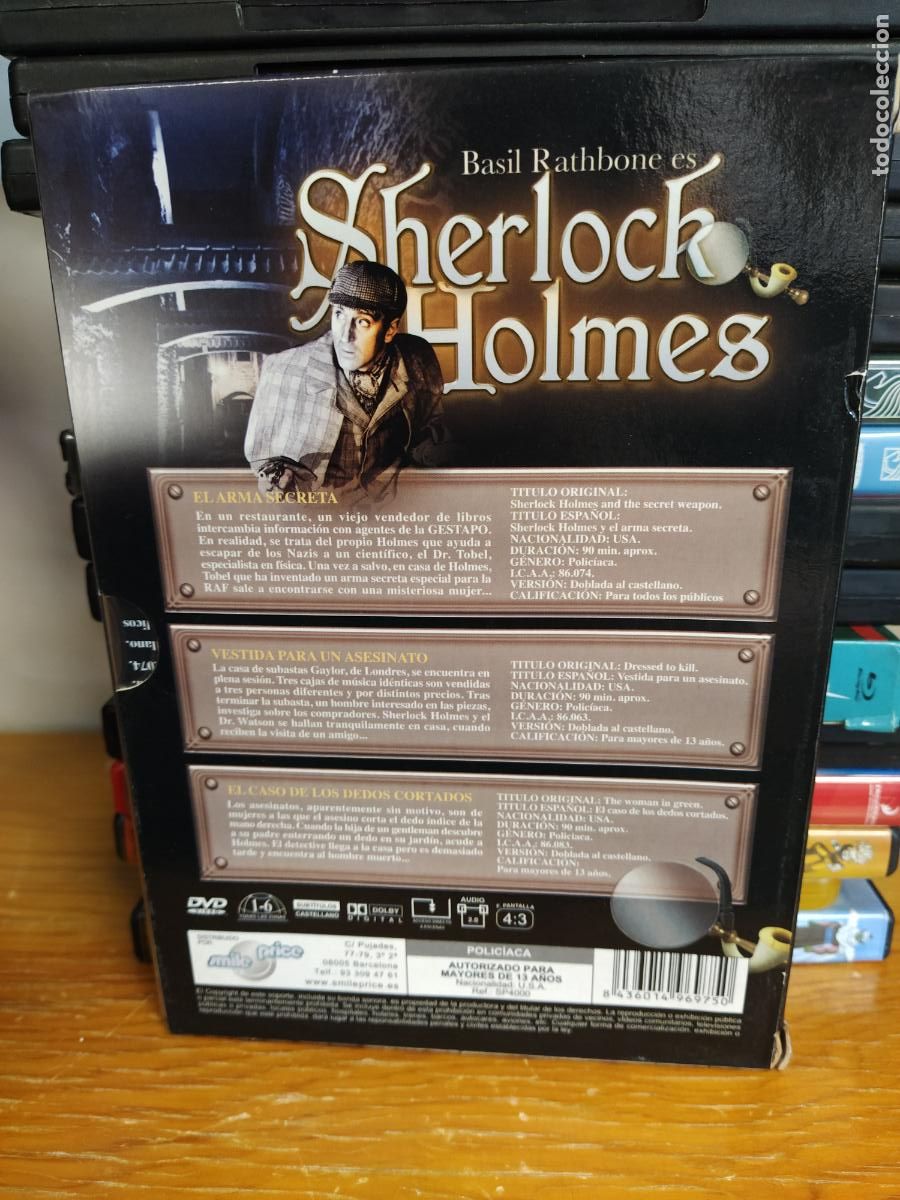 Cine: Sherlock Holmes ( Basil Rathbone ) DVD - Foto 2