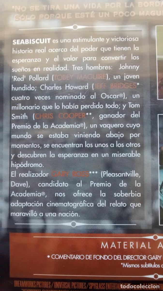 Cine: Seabiscuit dvd (compra m&iacute;nima 3&euro;) - Foto 3