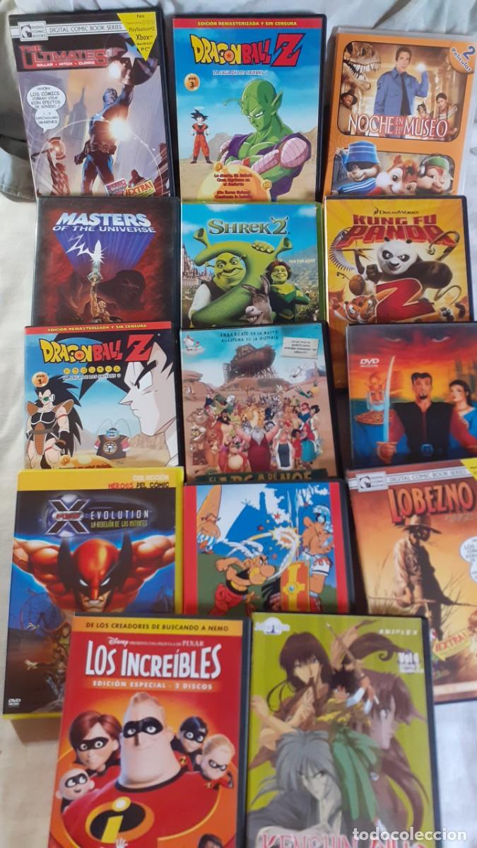 Cine: Lote de 14 Peliculas en DVD de Tematica Dibujos Animados Animacion Manga Anime Comic