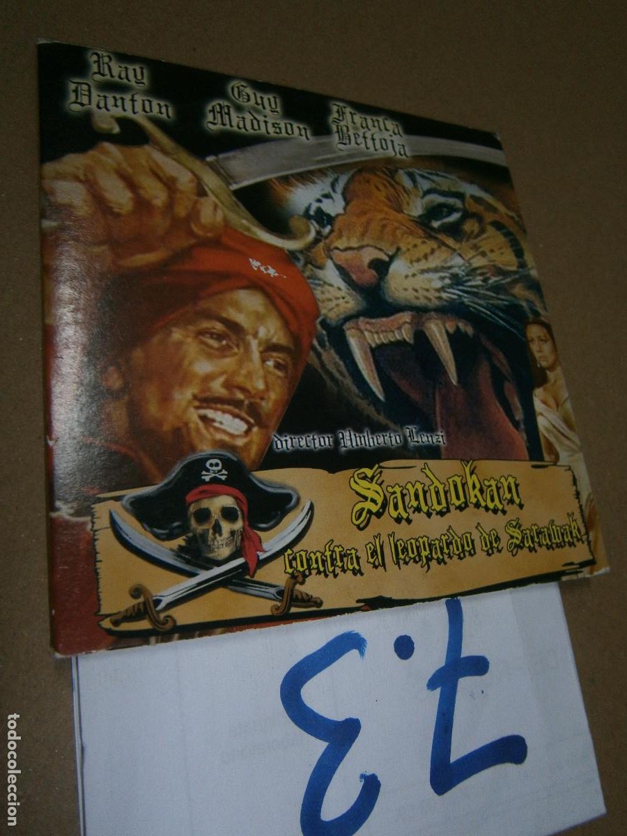 Kino: ANTIGUA PELICULA DVD DE PIRATAS - SANDOKAN CONTRA EL LEOPARDO DE SARAWAK