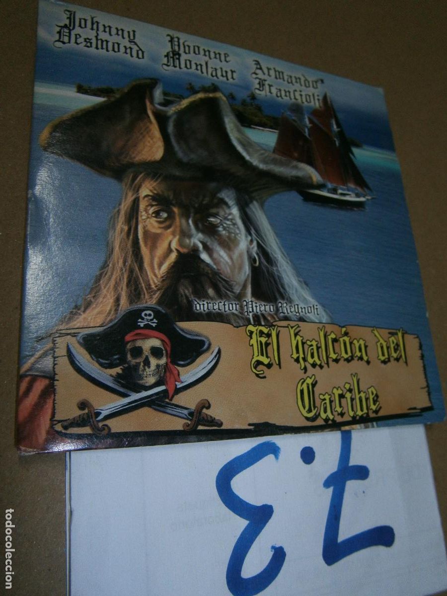 Cine: ANTIGUA PELICULA DVD DE PIRATAS - EL HALCON DEL CARIBE