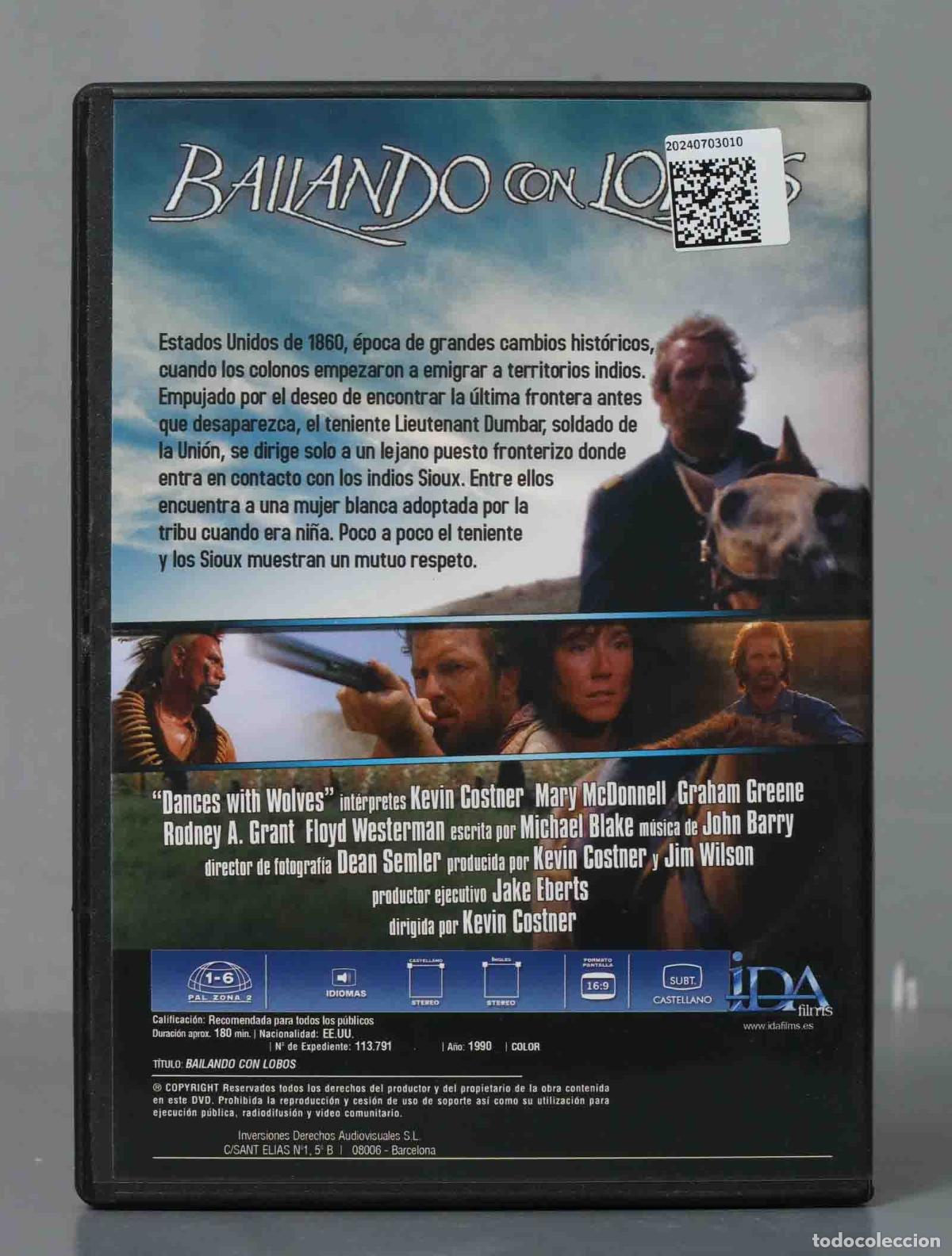 Cine: DVD. BAILANDO CON LOBOS - Foto 2
