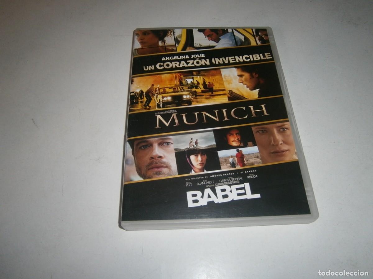 Cine: 3 PELICULAS EN DVD: UN CORAZON INVENCIBLE / MUNICH / BABEL
