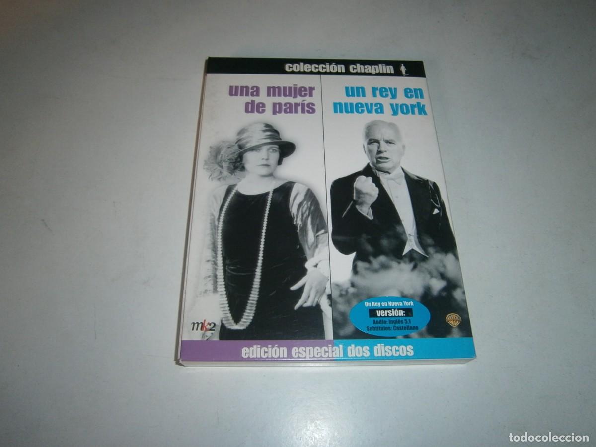 Cine: 2 PELICULAS EN DVD: UNA MUJER DE PARIS / UN REY EN NUEVA YORK ED. ESP. DOS DISCOS COL. CHAPLIN