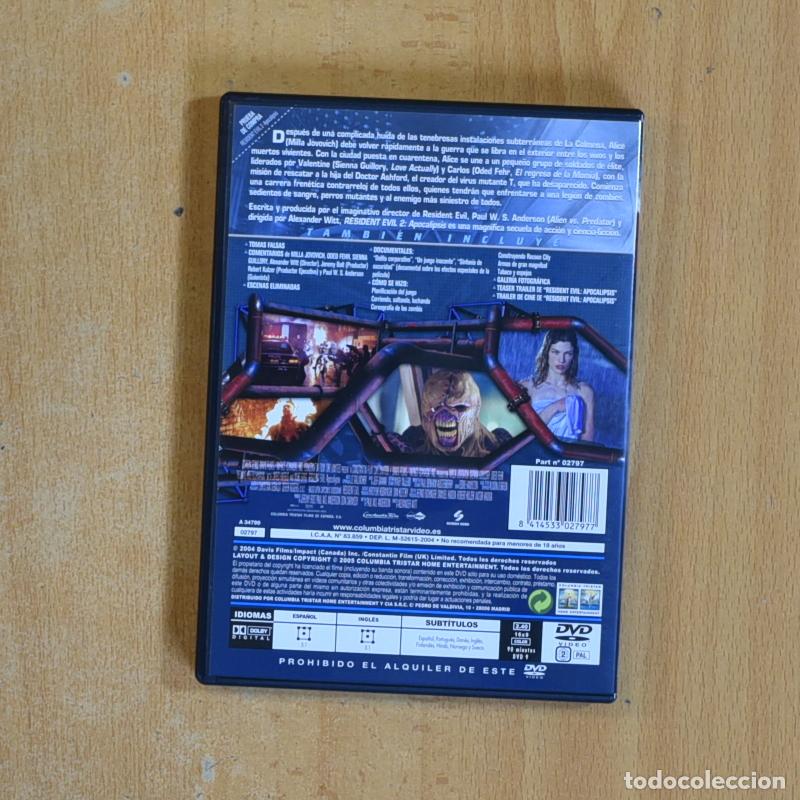 Cine: RESIDENT EVIL 2 APOCALIPSIS - DVD - Foto 2