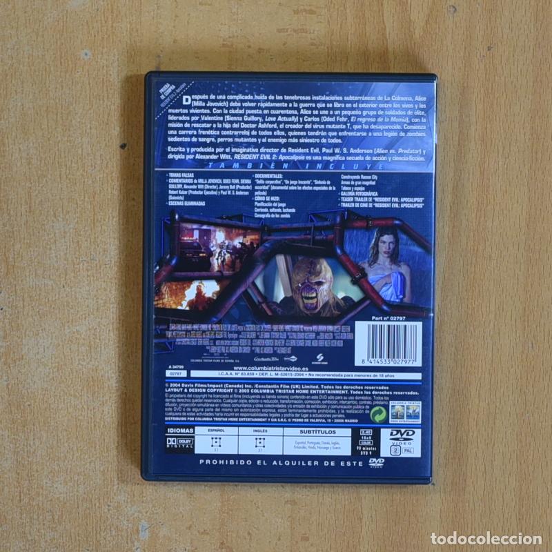 Cine: RESIDENT EVIL 2 APOCALIPSIS - DVD - Foto 2