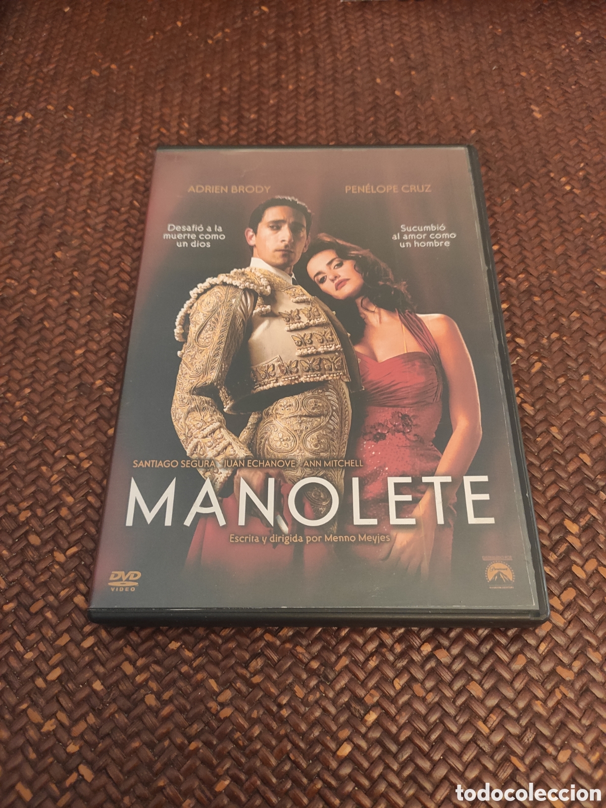 Cine: Manolete Pen&eacute;lope cruz videoclub car&aacute;tula no original DVD buen estado