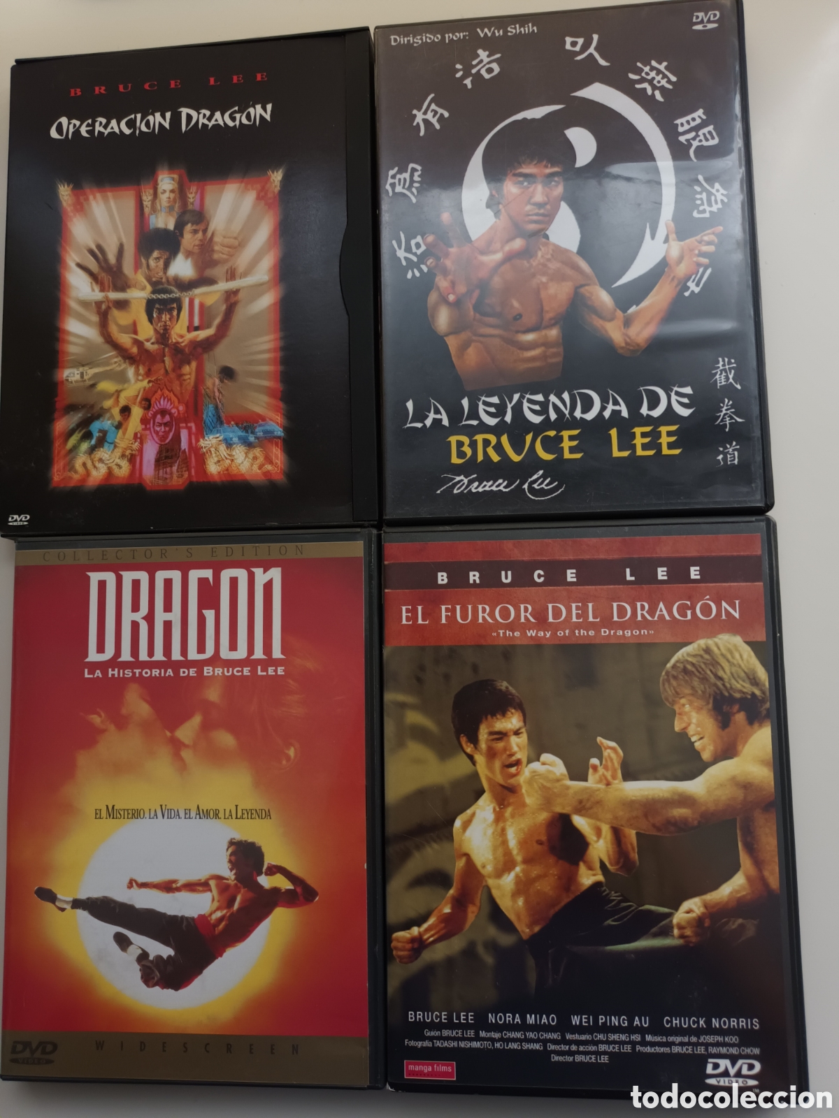 Cine: Operaci&oacute;n drag&oacute;n, La leyenda de Bruce Lee, Drag&oacute;n. La historia de Bruce Lee, El furor del drag&oacute;n