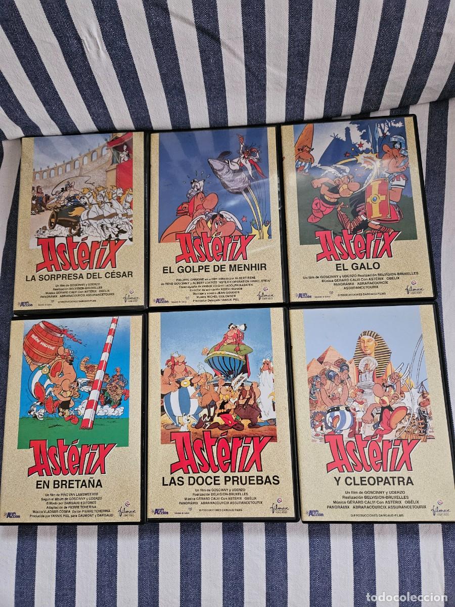 Cine: Antiguo Lote De 6 DVD&acute;S Originales De Asterix, Dibujos Animados. Uno Esta Precintado A&uacute;n. 2001.