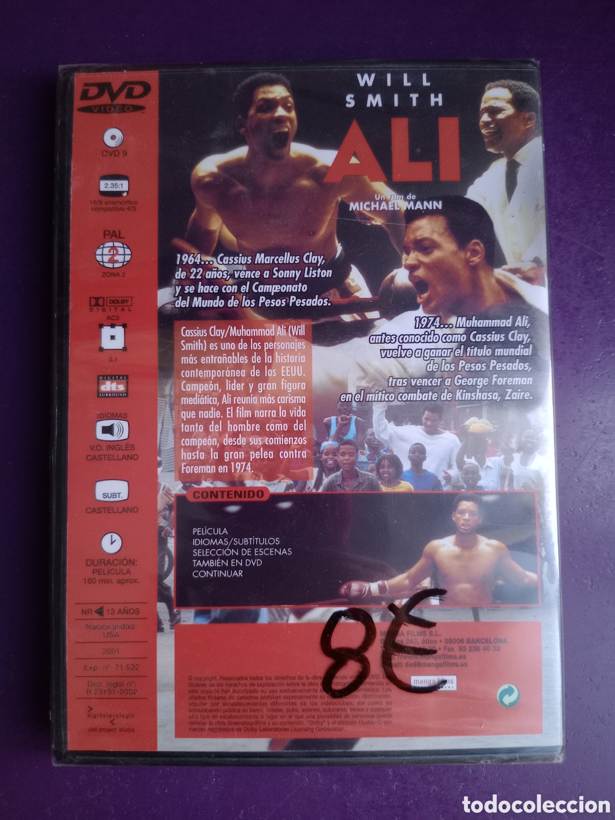 Cine: ALI - DVD PRECINTADO - WILL SMITH - MICHAEL MANN - - Foto 2