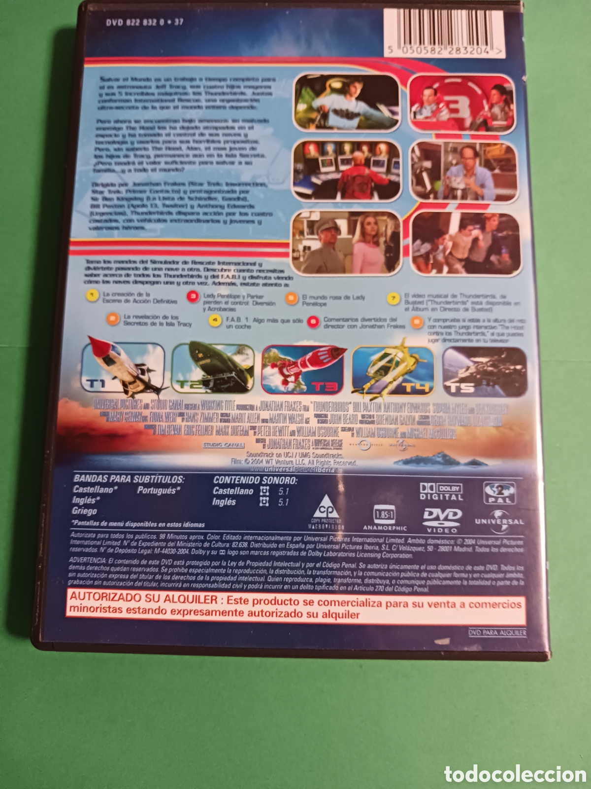 Cine: Pel&iacute;cula DVD, THUNDERBIRDS - Foto 4