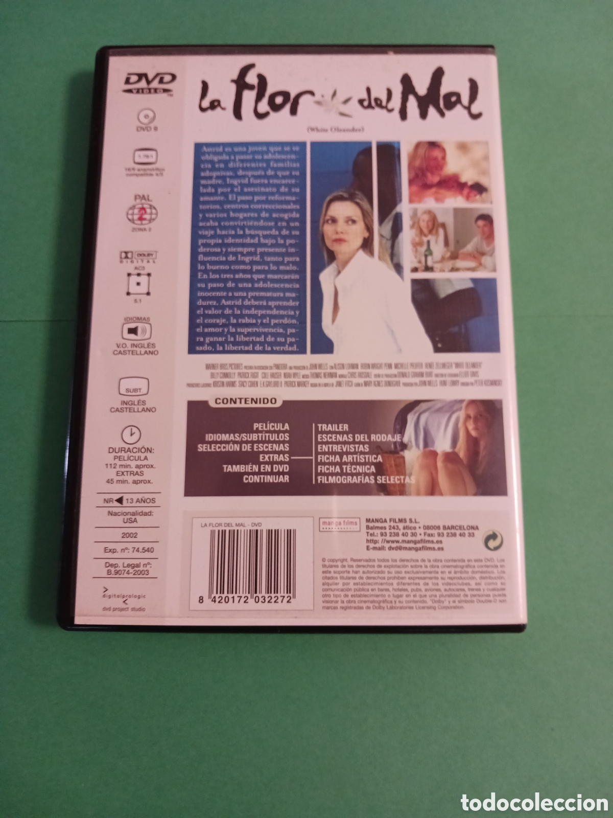 Cine: Pel&iacute;cula DVD. LA FLOR DEL MAL - Foto 4