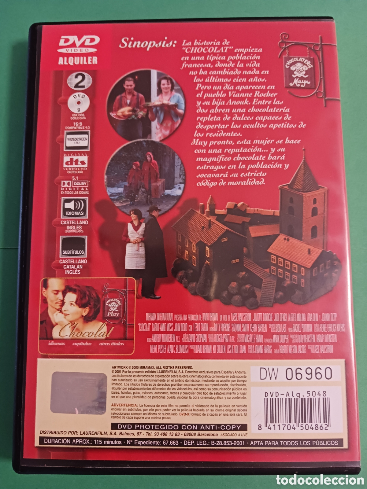 Cine: Pel&iacute;cula DVD. CHOCOLAT - Foto 4