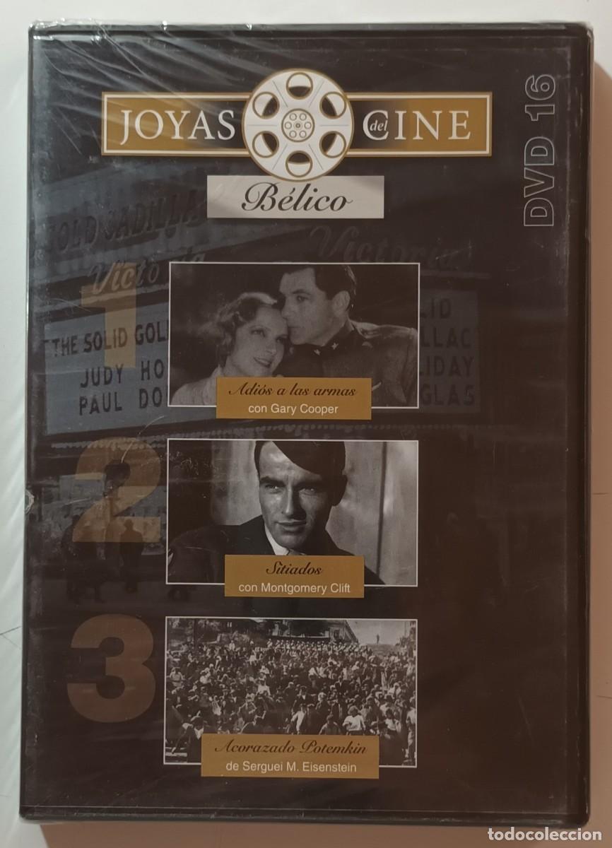 Kino: DVD - JOYAS DEL CINE N&ordm; 16 - BELICO - ADIOS A LAS ARMAS / SITIADOS / ACORAZADO POTEMKIN * PRECINTADO