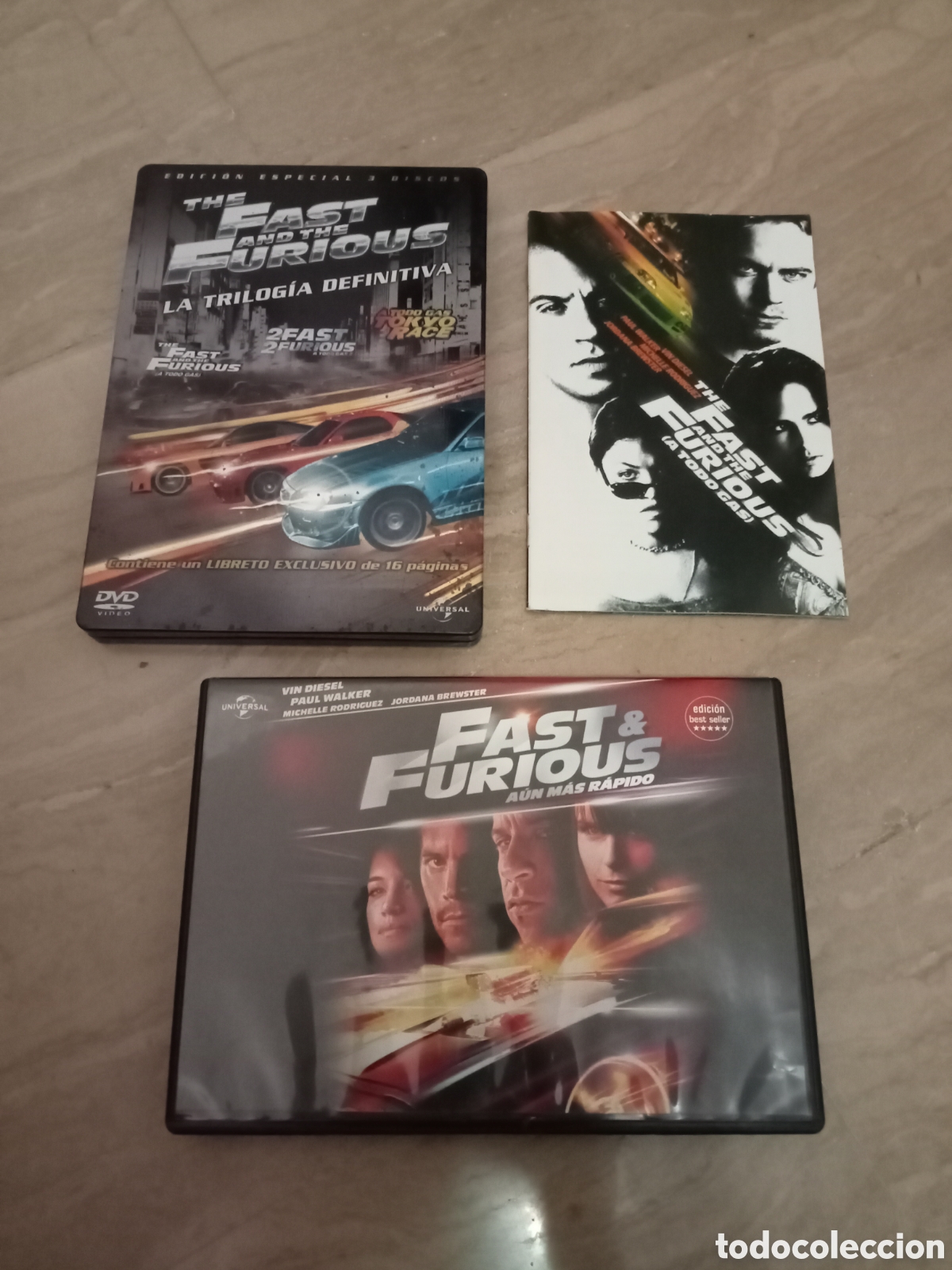 Kino: Dvd. Trilog&iacute;a The Fast & The Furious (caja met&aacute;lica) + The Fast & The Furious 4.