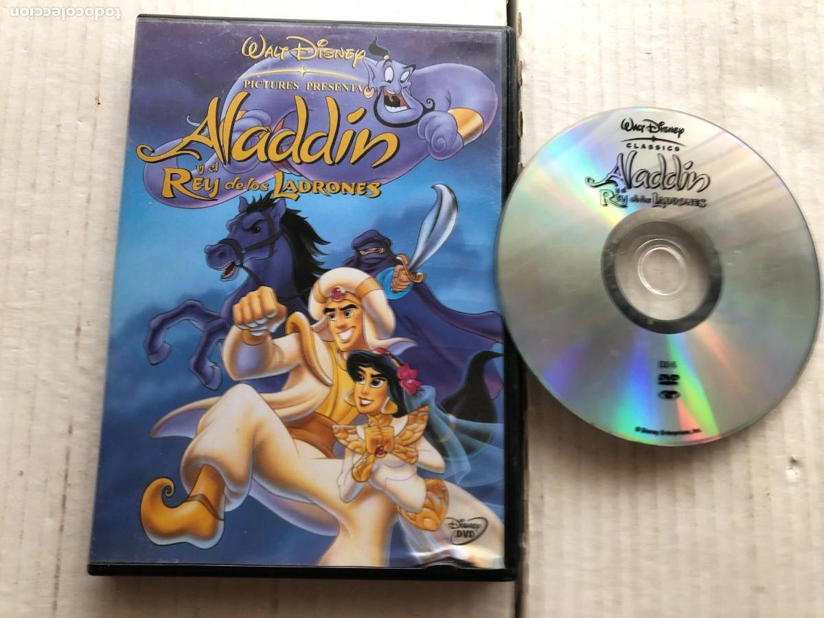 Cine: ALADDIN Y EL REY DE LOS LADRONES WALT DISNEY- PELICULA DVD KREATEN