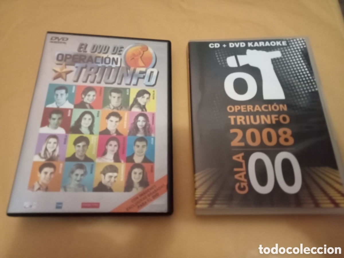 Kino: 2 DVDs. El dvd de Operaci&oacute;n Triunfo 1 + OT 2008 (Dvd + CD).