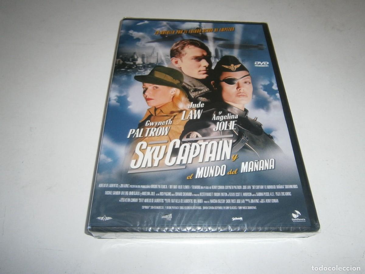 Cin&eacute;ma: SKY CAPTAIN Y EL MUNDO DEL MA&Ntilde;ANA DVD NUEVO PRECINTADO GWYNETH PALTROW JUDE LAW ANGELINA JOLIE