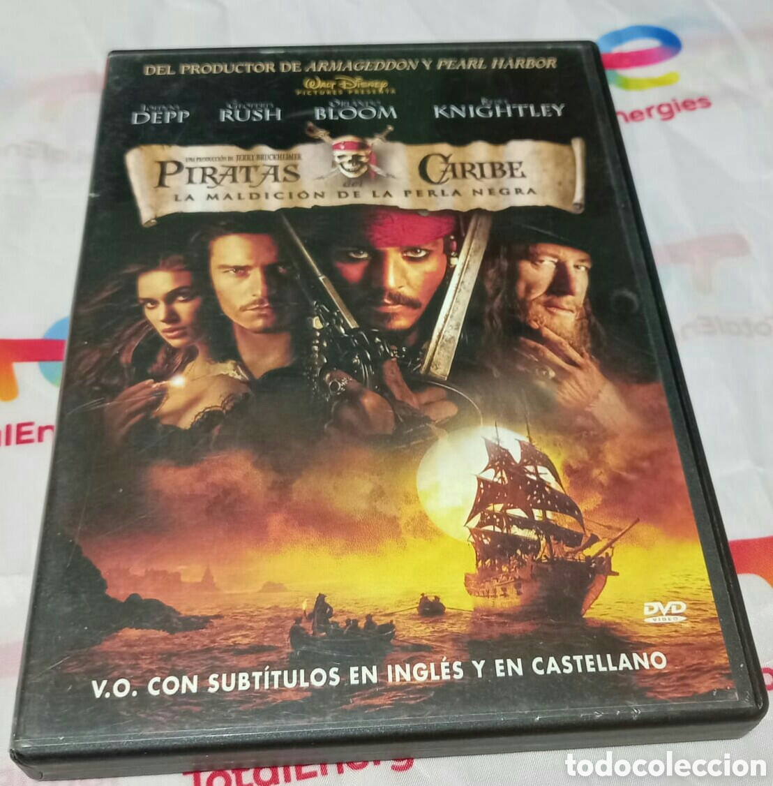 Cine: Piratas del caribe la maldici&oacute;n de la perla negra DVD