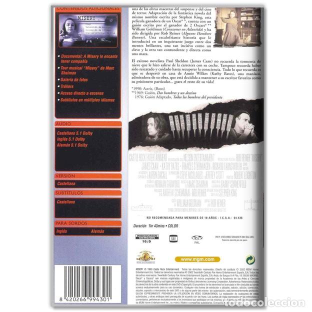 Cine: MISERY DVD (Terror, Stephen King) - Foto 2