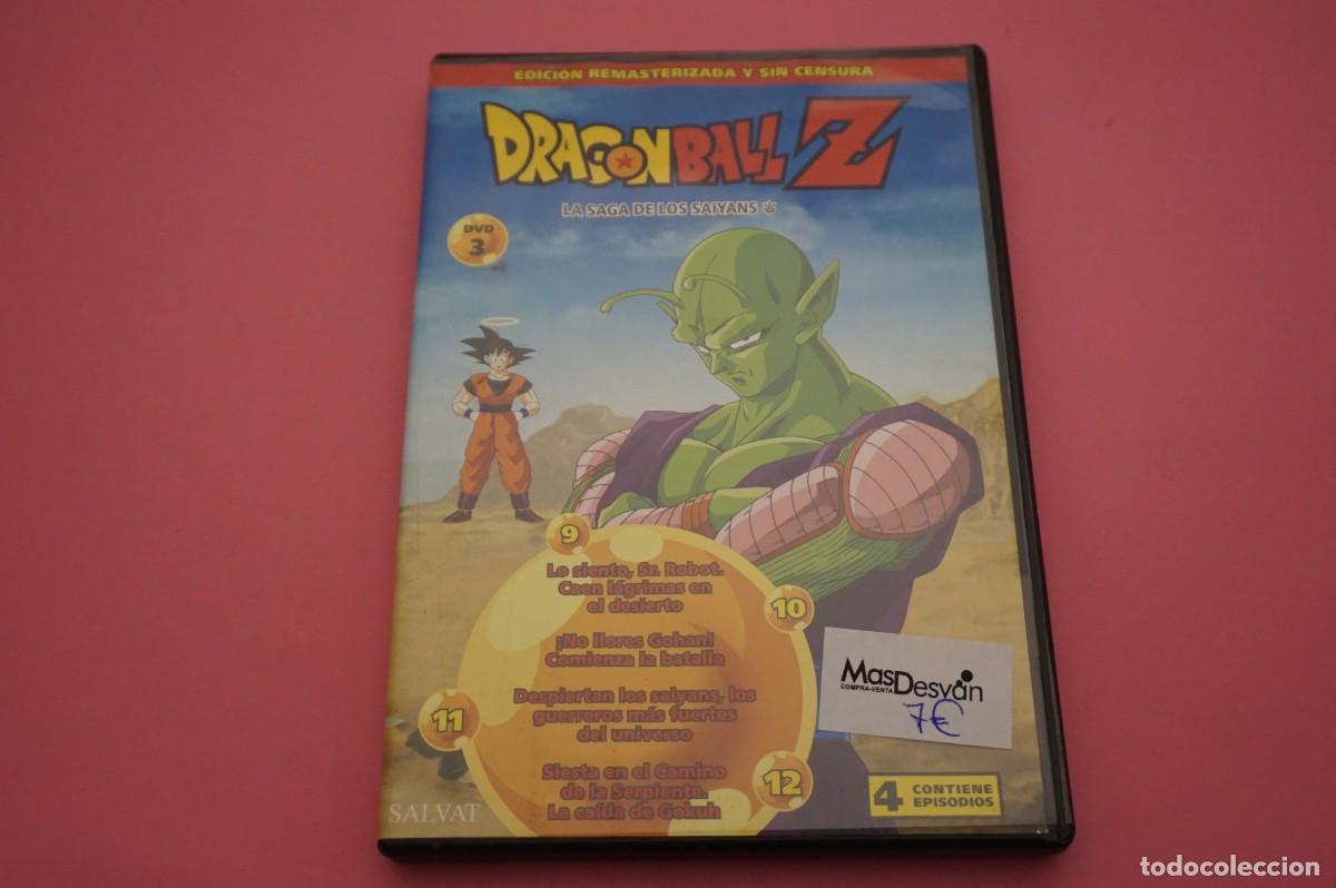 Cine: ASI/ DVD - DRAGON BALL Z - LA SAGA DE LOS SAIYANS - EP 9 AL 12 - EDICION REMASTERIZADA Y SIN CENSURA