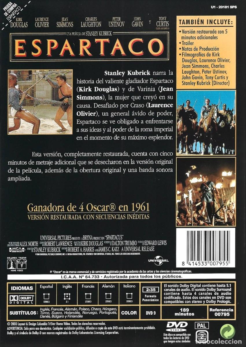 Cine: ESPARTACO KIRK DOUGLAS - Foto 2
