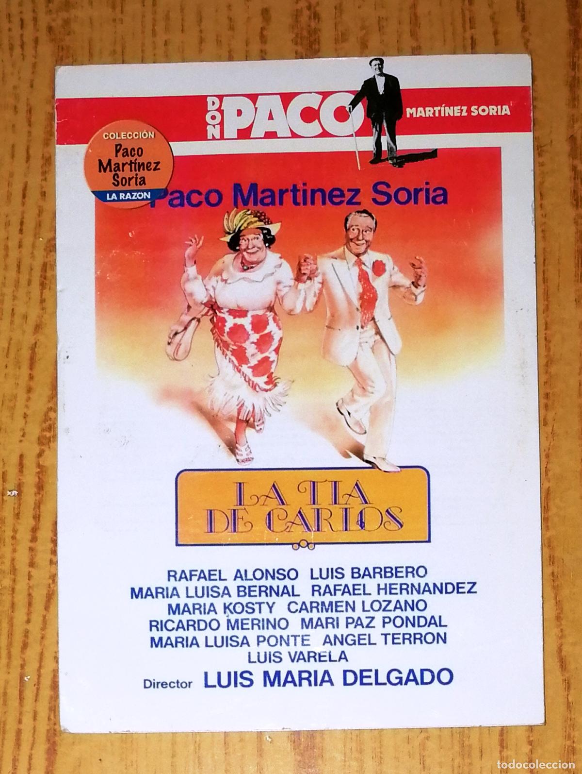 Cinema: DVD. LA T&Iacute;A DE CARLOS (Colecci&oacute;n Paco Mart&iacute;nez Soria). - La Raz&oacute;n, 2008