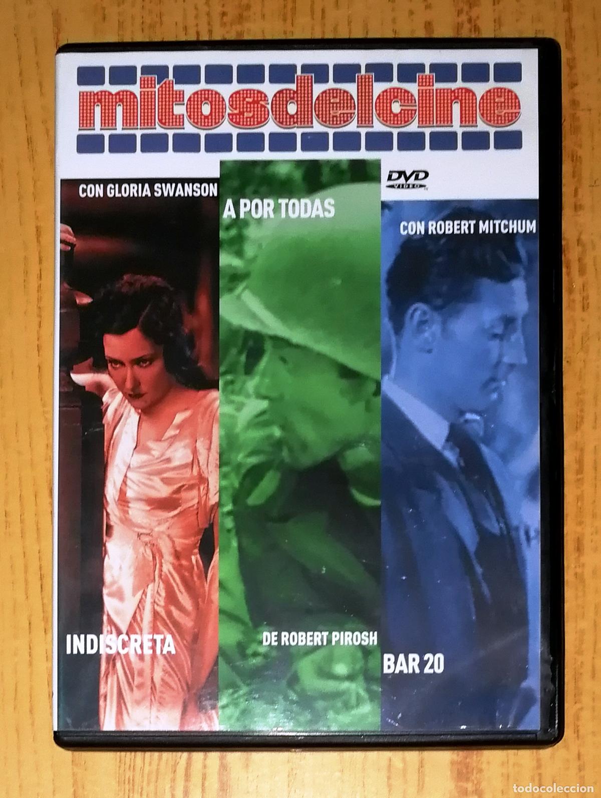 Kino: DVD. MITOS DEL CINE: Indiscreta ; A por todas ; Bar 20. - C&iacute;rculo Media Direct, 2009
