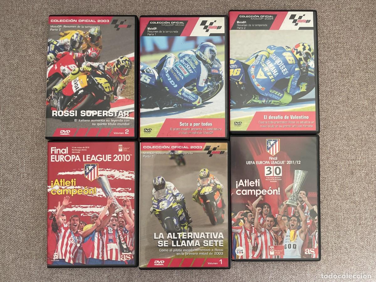Cine: LOTE DE 6 DVD. DEPORTE. MOTO GP, FUTBOL ATL&Eacute;TICO DE MADRID, ETC. VER FOTO. LOTE SIN VALORAR NI TASAR
