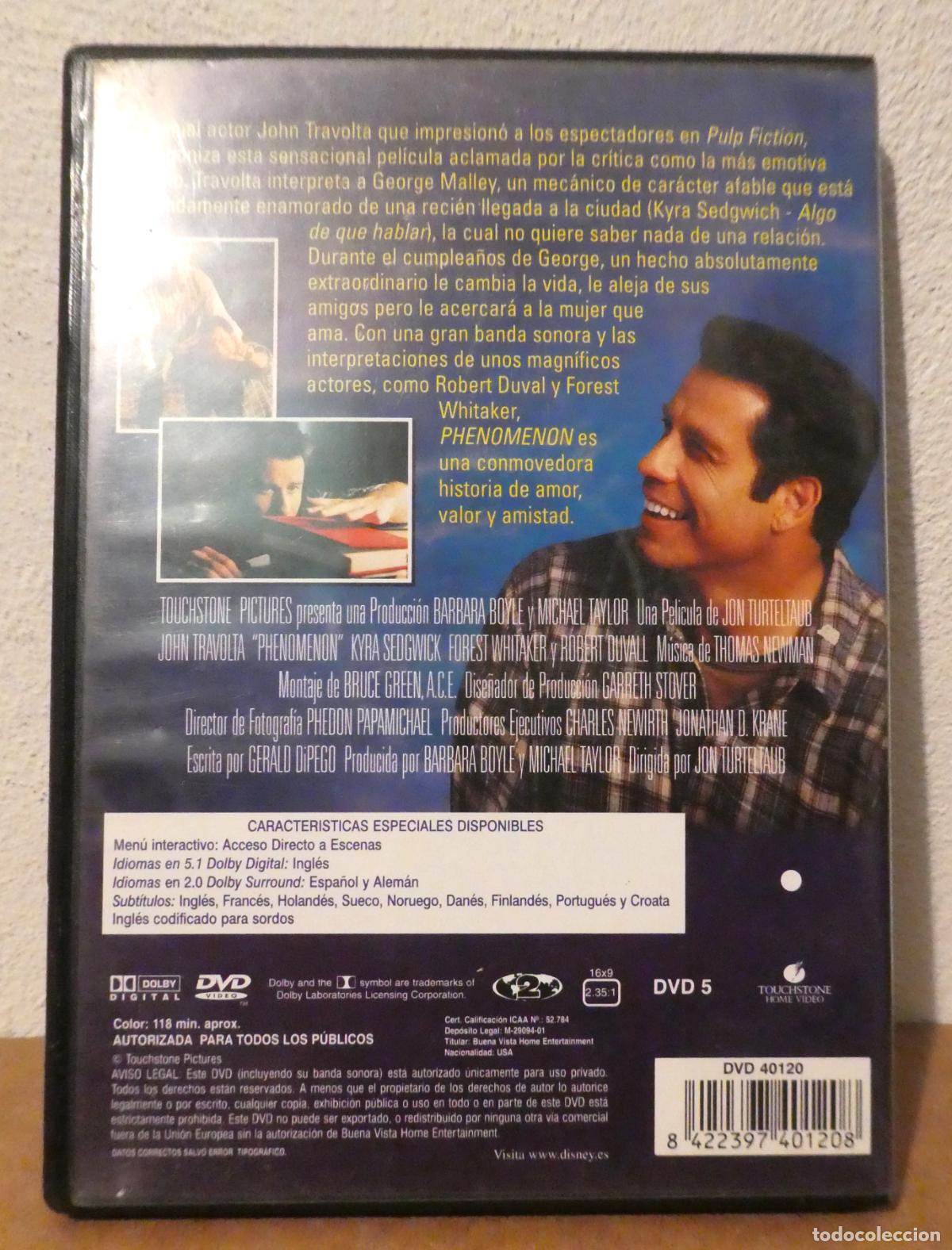 Cine: DVD PHENOMENON JOHN TRAVOLTA - Foto 2