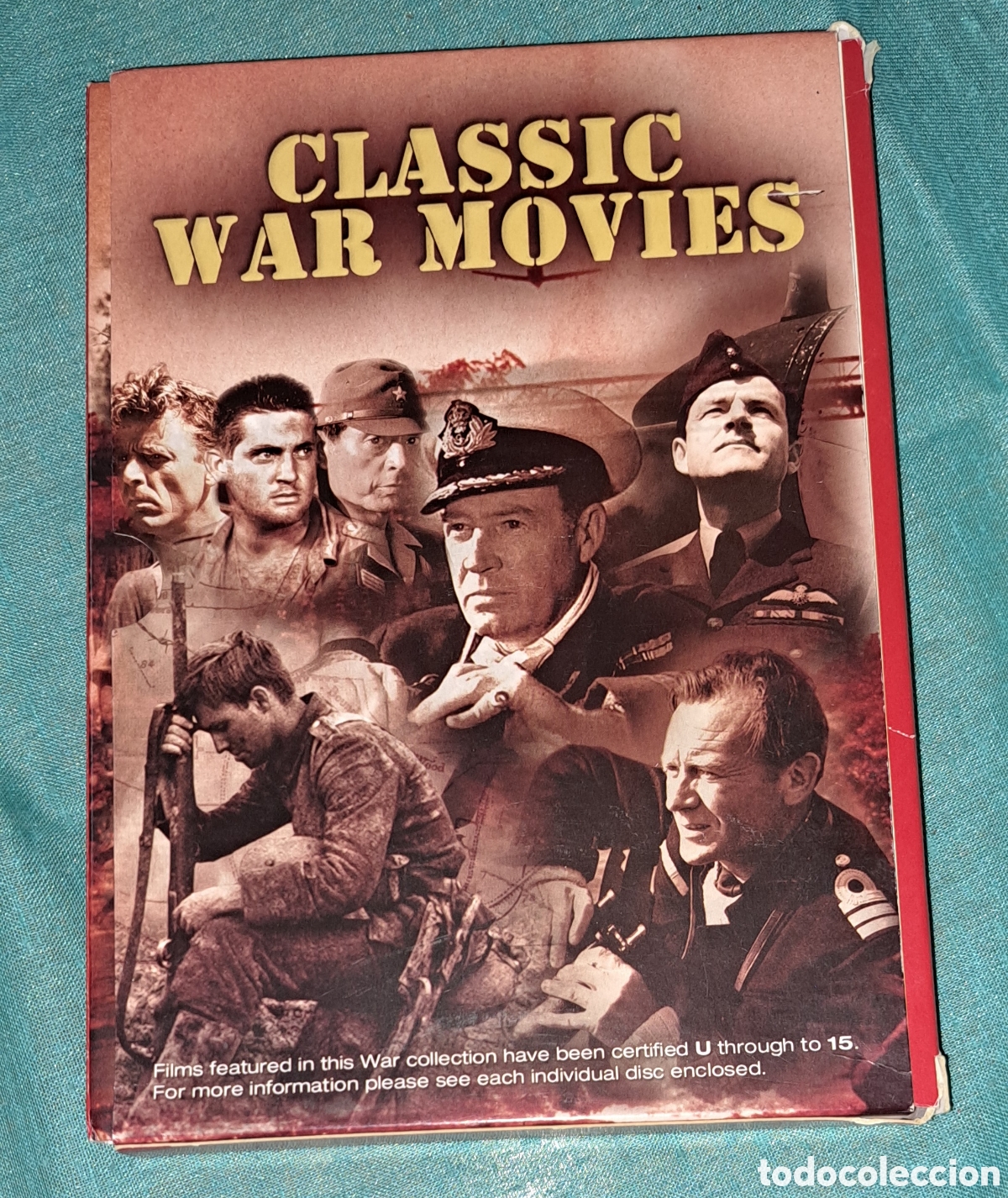 Cine: PACK 6 DVD PEL&Iacute;CULAS CL&Aacute;SICAS DE GUERRA ( INGL&Eacute;S), CLASSIC WAR MOVIE
