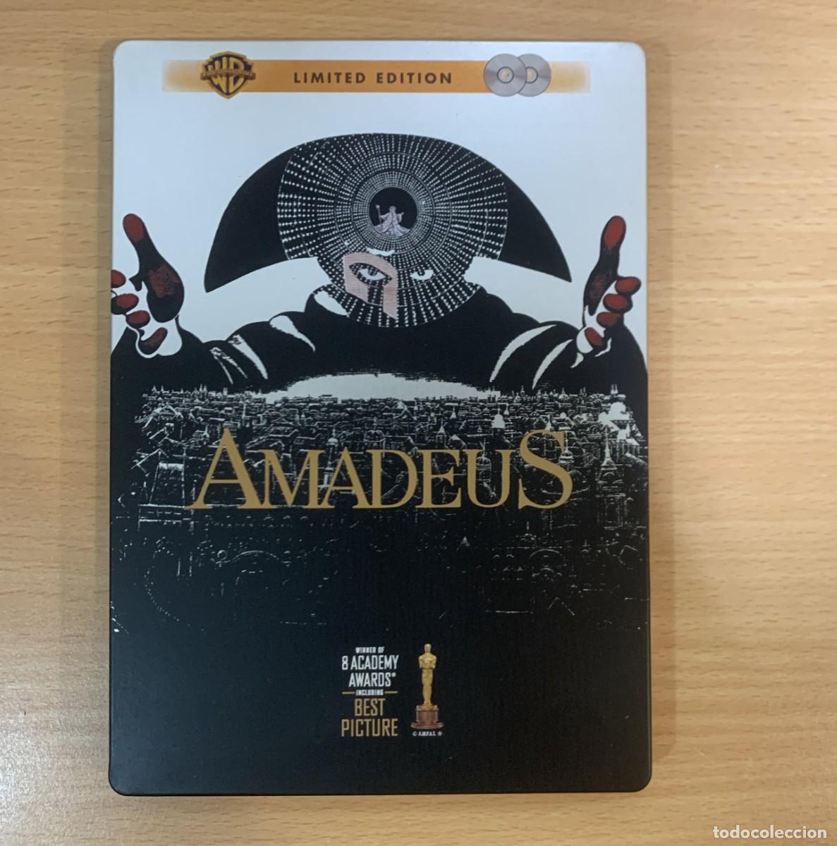 Cine: DVD CAJA MET&Aacute;LICA STEELBOOK 2 DISCOS - CINE DE MILOS FORMAN SOBRE AMADEUS MOZART (1984)