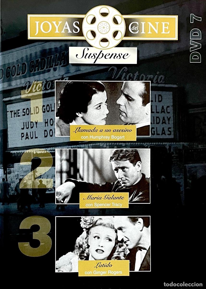Cinema: 3 DVDs. JOYAS DEL CLINE. SUSPENSE. LLAMADA A UN ASESINO. MAR&Iacute;A GALANTE. LATIDO.