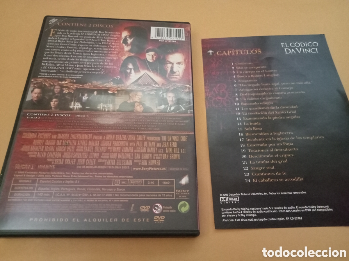 Cine: Dvd. El c&oacute;digo Da Vinci. 2 DVDs. - Foto 2