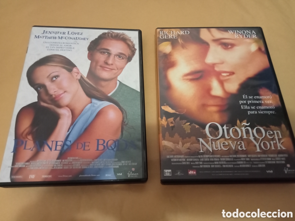 Cine: 2 DVDs rom&aacute;nticos. Planes de boda + Oto&ntilde;o en Nueva York.