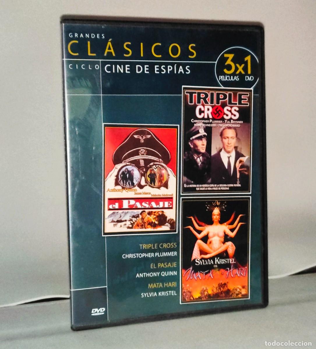 Cine: DVD &bull; TRIPLE CROSS + EL PASAJE + MATA HARI