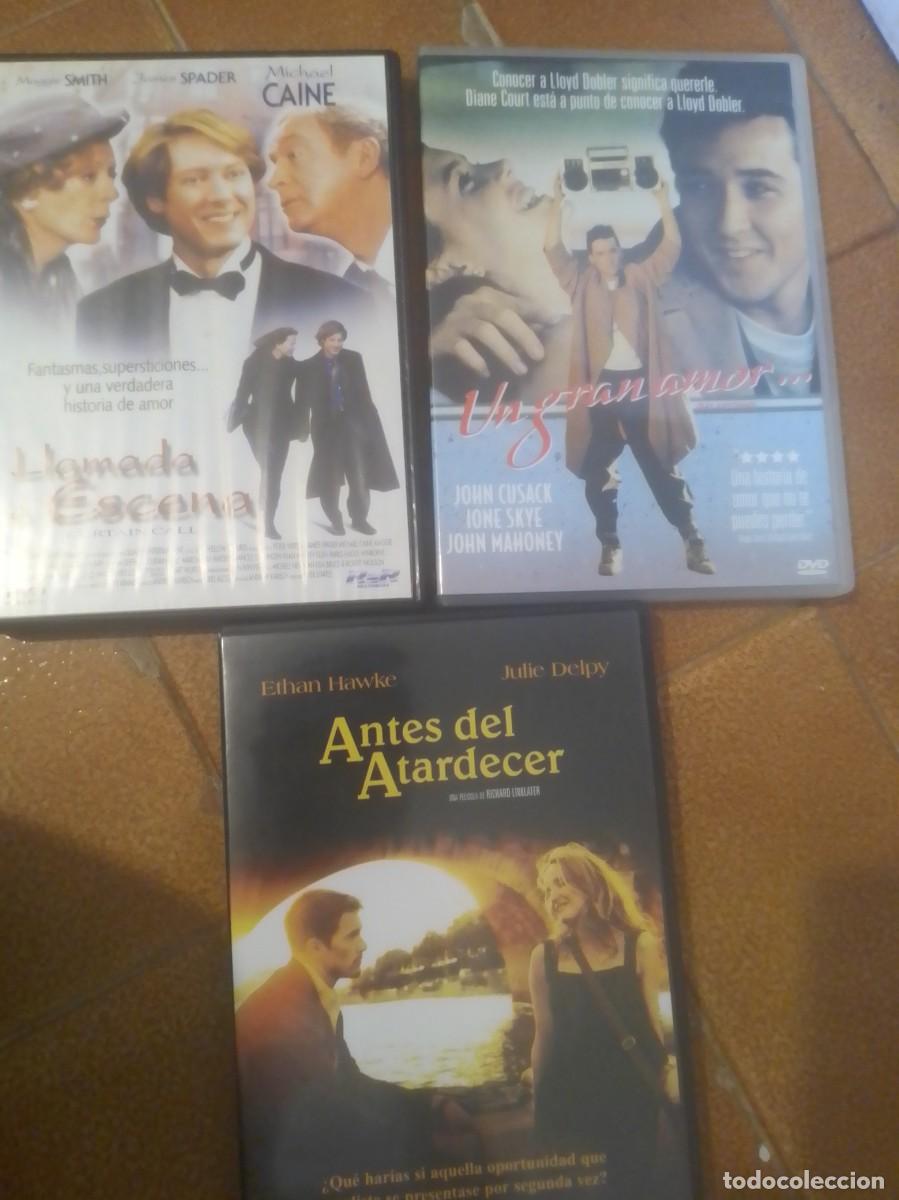 Cine: 3 dvd un gran amor de llamada a escena y antes del atardecer