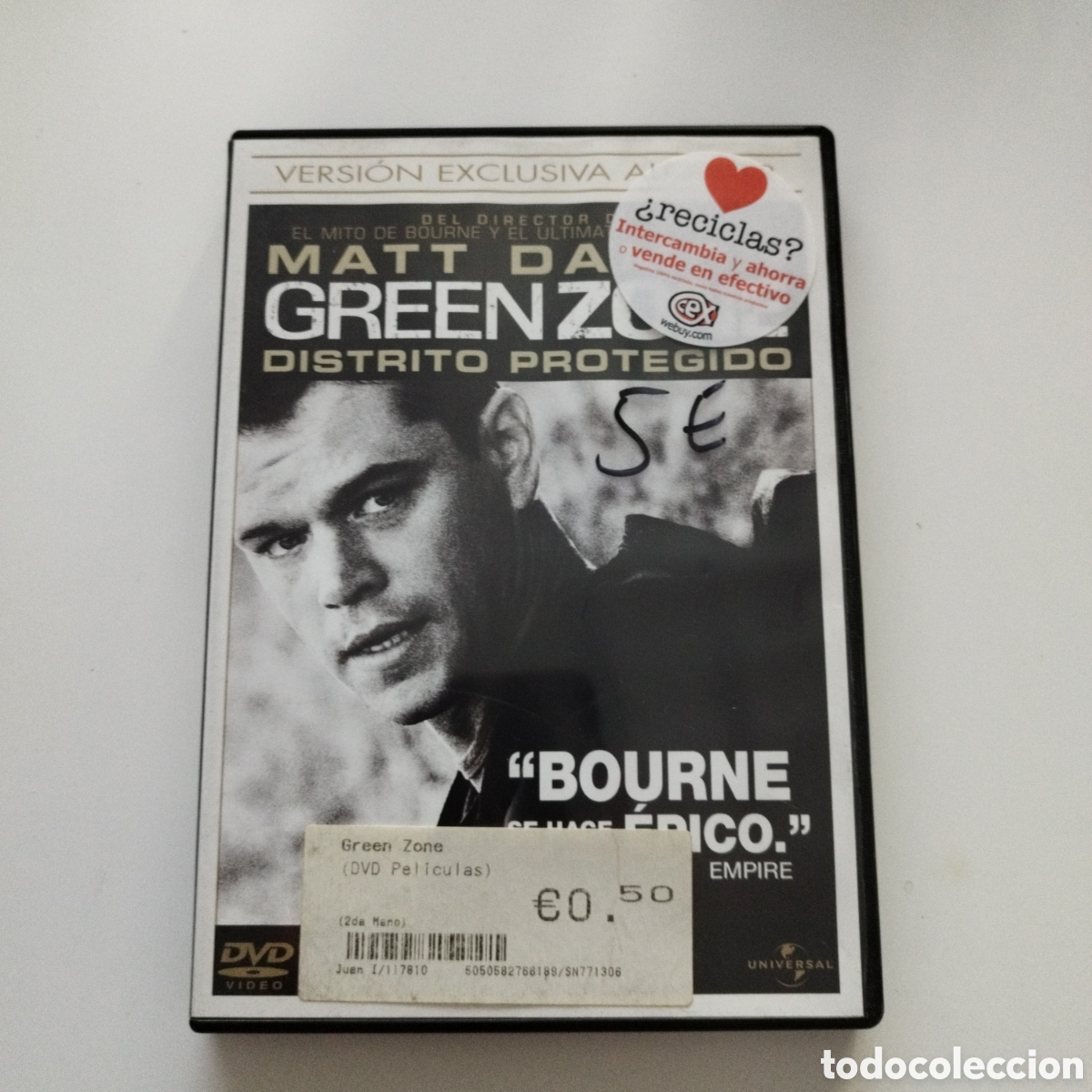 Cine: DVD / GREEN ZONE DISTRITO PROTEGIDO /
