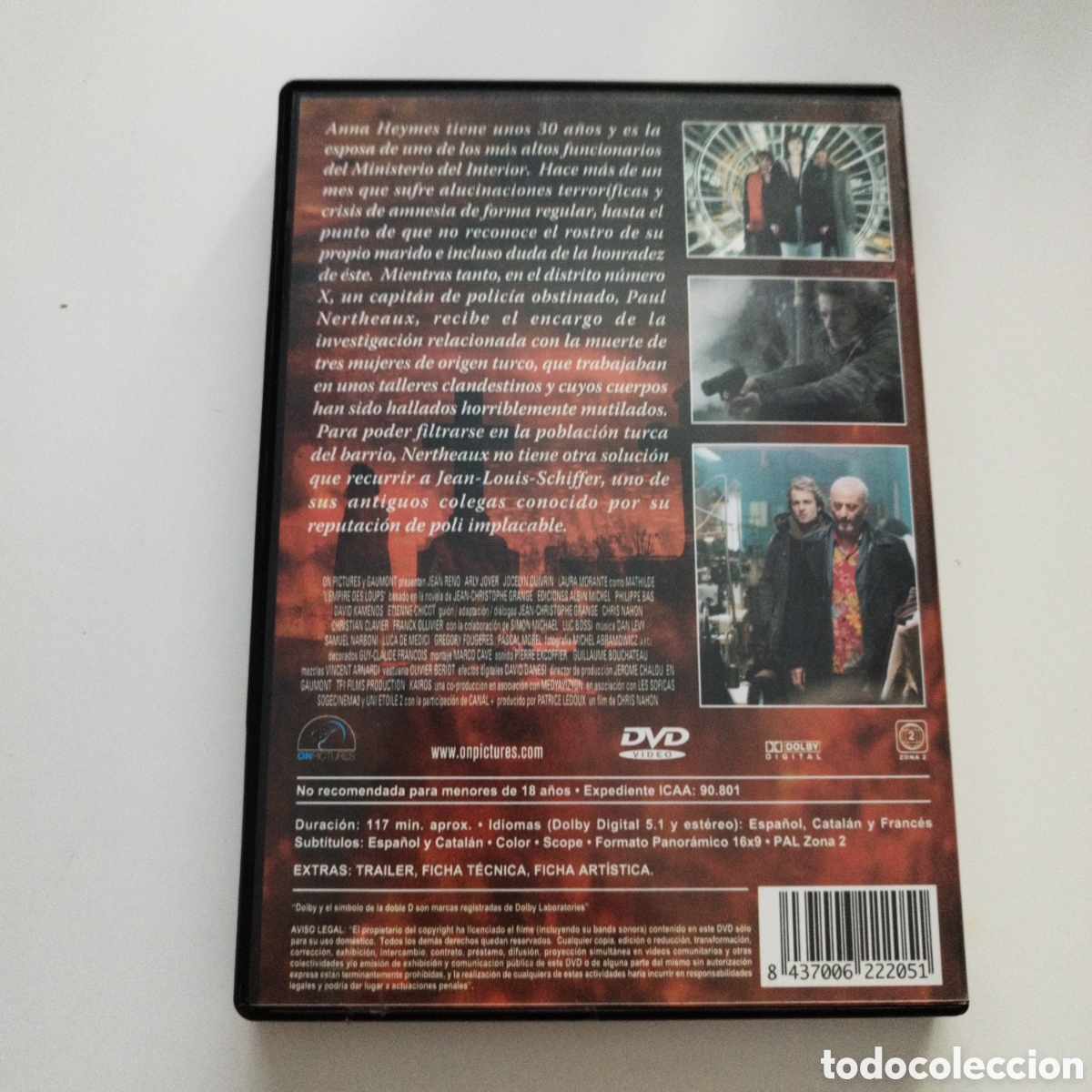 Cine: DVD / EL IMPERIO DE LOS LOBOS / - Foto 2