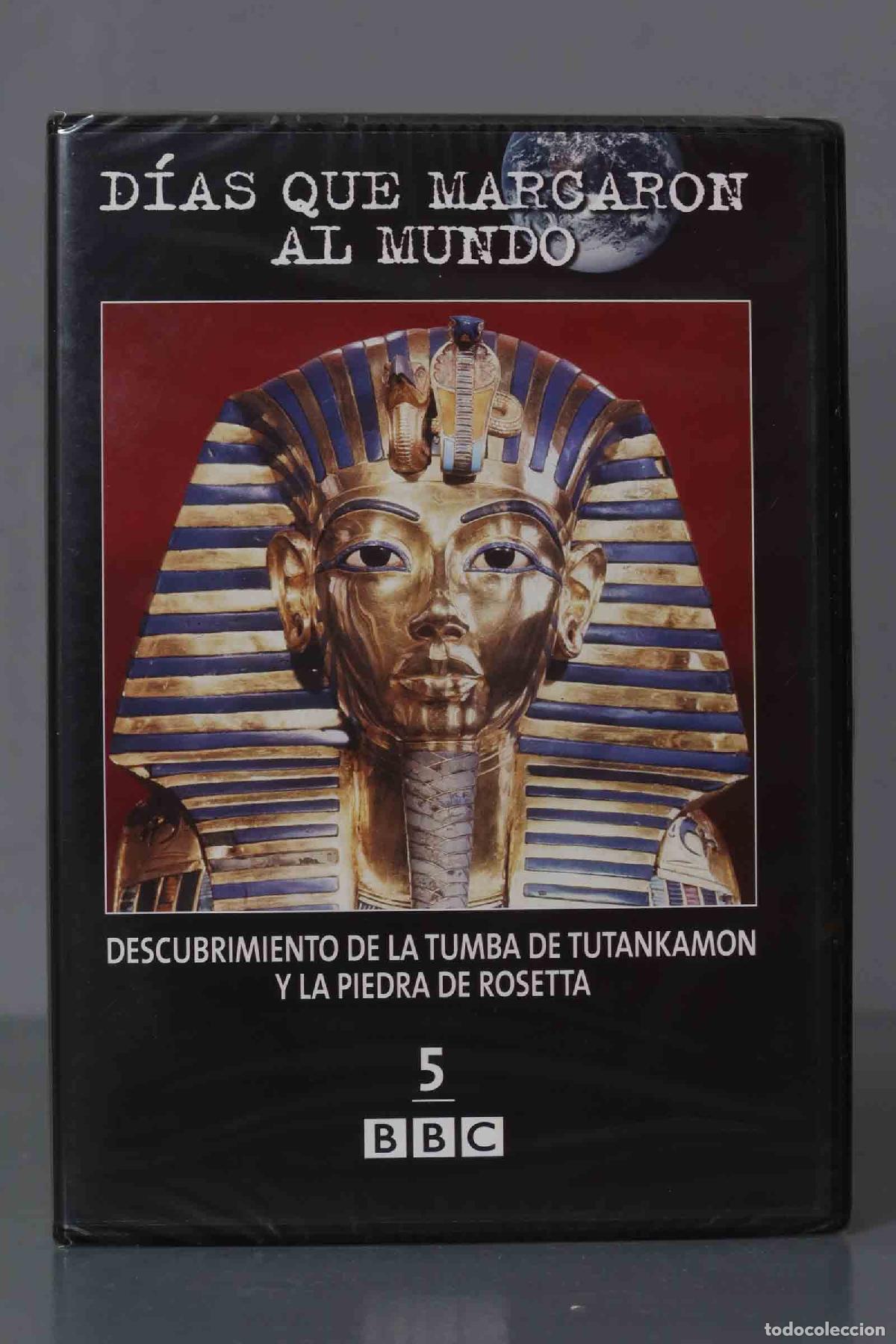 Kino: DVD. DESCUBRIMIENTO DE LA TUMBA DE TUTANKAMON Y LA PIEDRA DE ROSETTA. PRECINTADO
