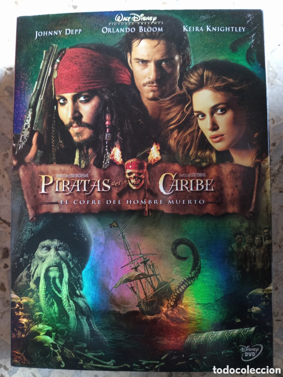 Cine: DVD PIRATAS DEL CARIBE EL COFRE DEL HOMBRE MUERTO CON FUNDA