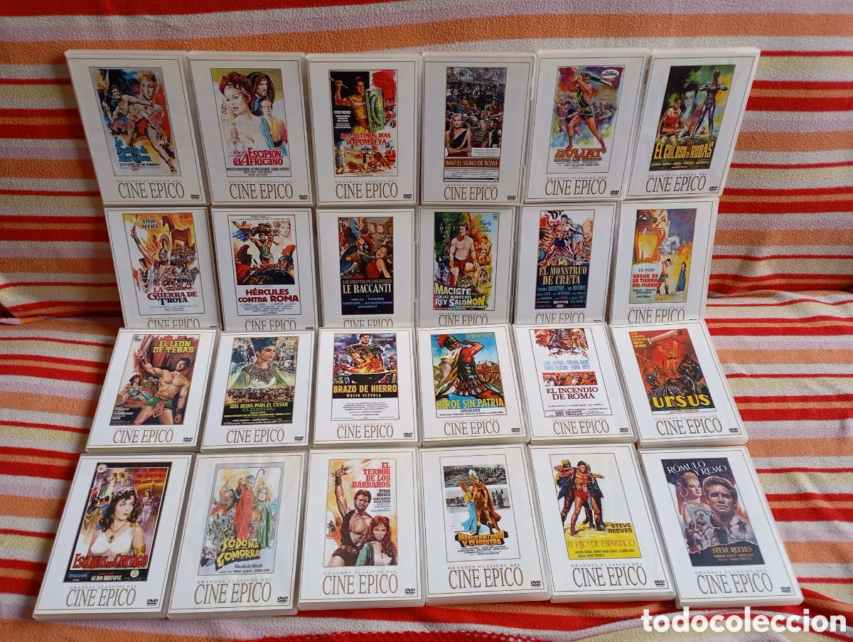 Cine: GRANDES CL&Aacute;SICOS DEL CINE &Eacute;PICO - COLECCI&Oacute;N 24 DVD