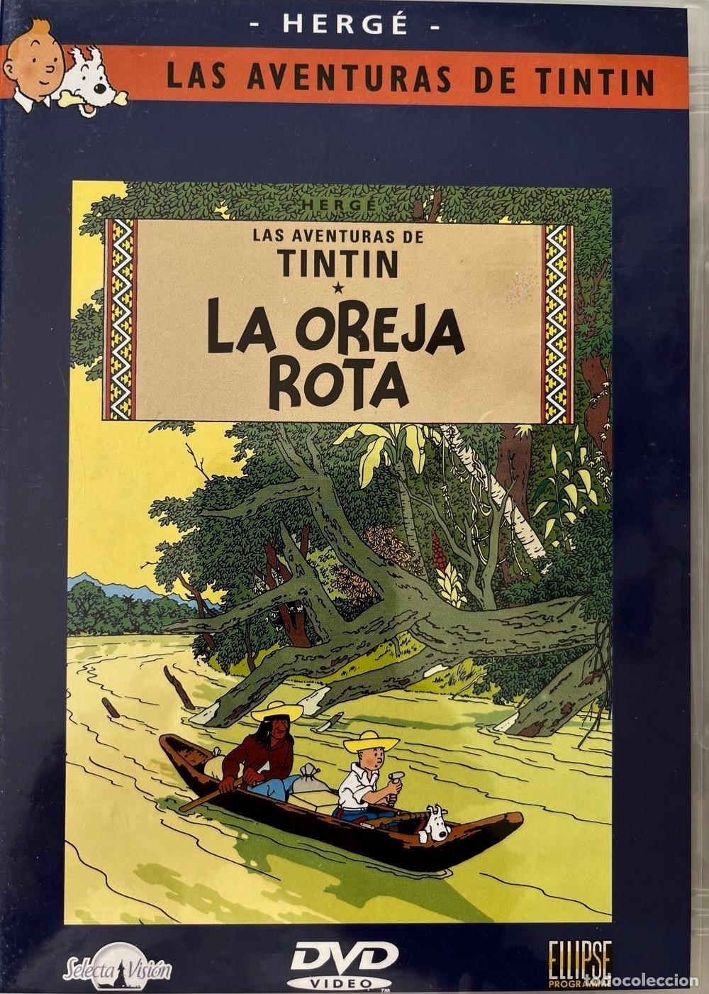 Cine: LAS AVENTURAS DE TINTIN. LA OREJA ROTA. DVD CON EXTRAS, NUEVO Y A&Uacute;N PRECINTADO
