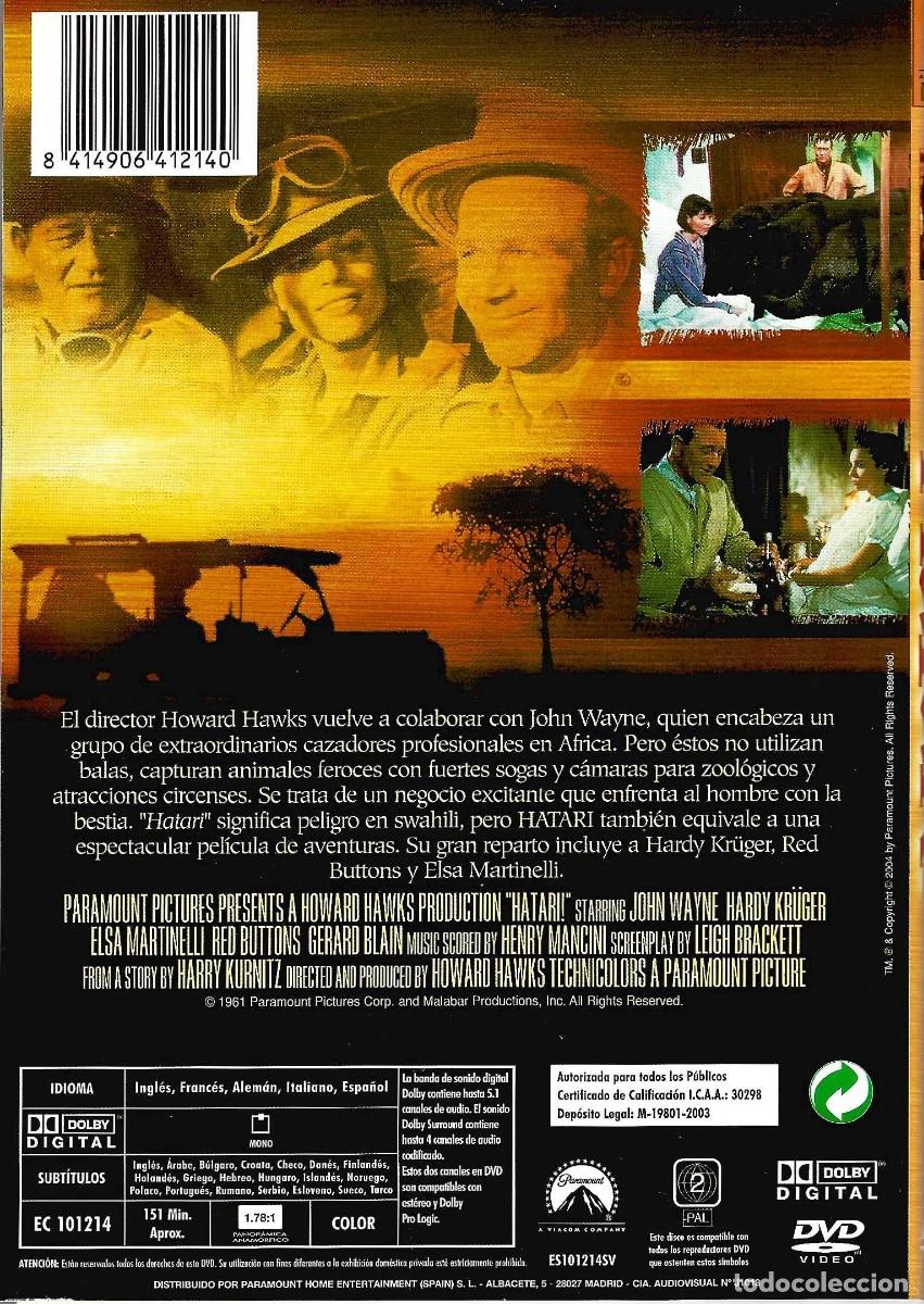 Cine: HATARI JOHN WAYNE (DVD) ... - Foto 2