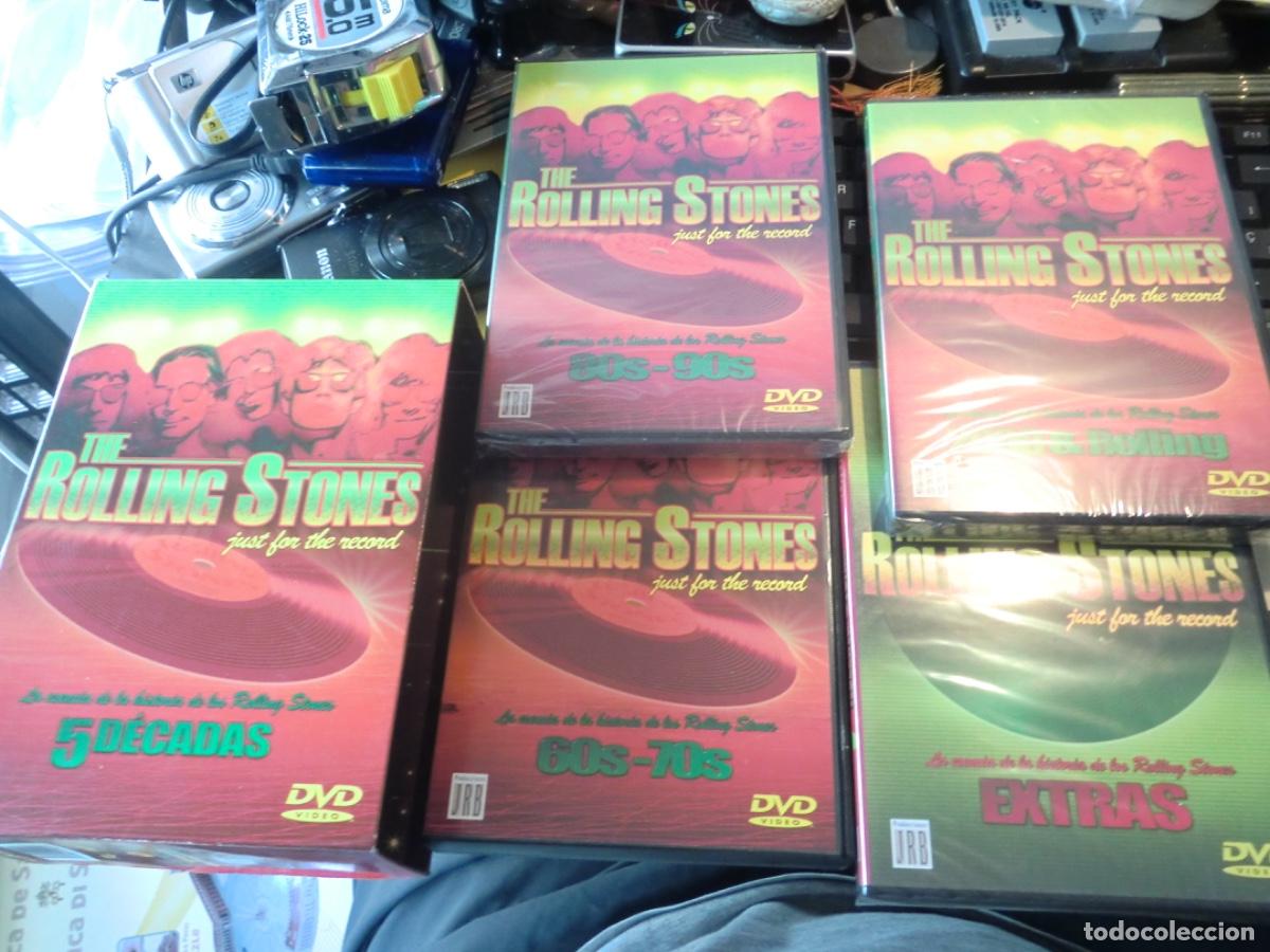 Cine: CAJA CON 4 DVDs THE ROLLING STONES-JUST FOR THE RECORD-5 DECADAS-DVDs PRECINTADOS